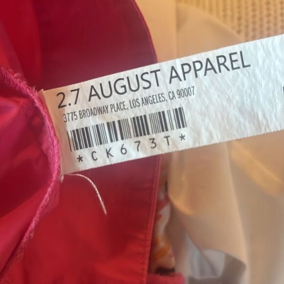 English Factory Pink Ruffled Sleeve Poplin Blouse, size M - Picture 8 of 9